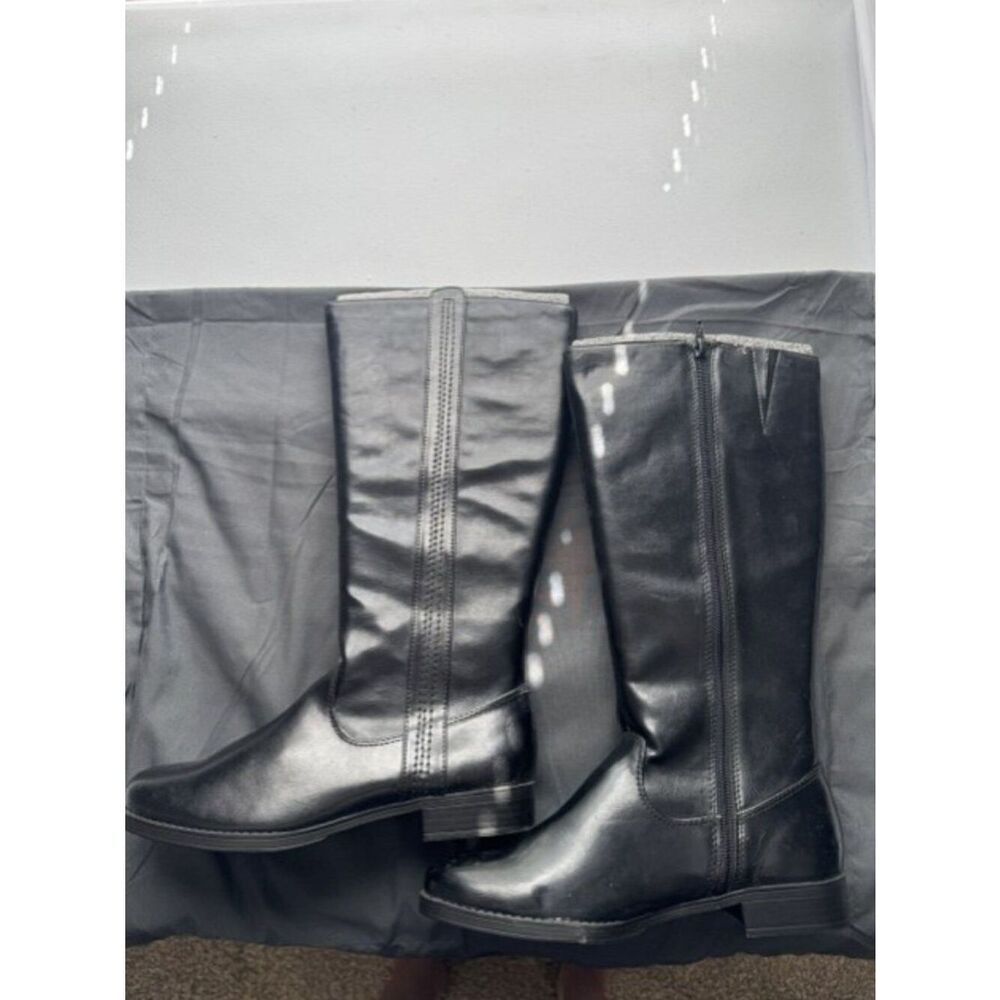 St Johns Bay Nina Black Boots - Thigh High Size 7.5M